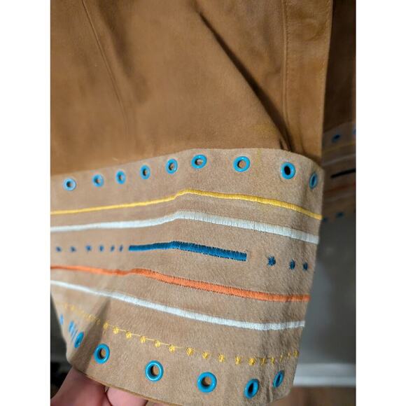 Vintage Coach‎ 100% Genuine Leather Dress Womens 4 Short Sleeve Snap Front - Picture 3 of 10